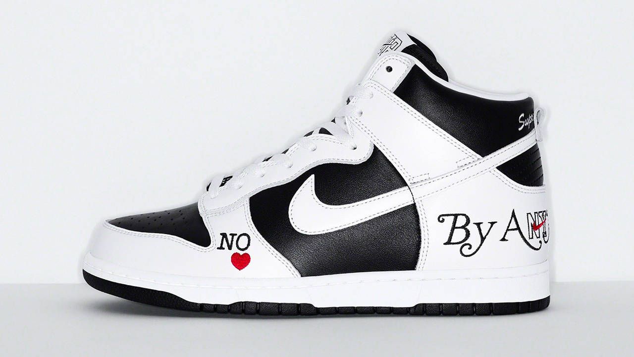 The Supreme x Nike SB Dunk High "By Any Means" Gets Officially Unveiled