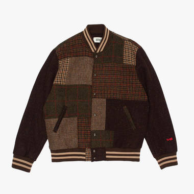 SNS Seasonals Tweed Varsity Jacket