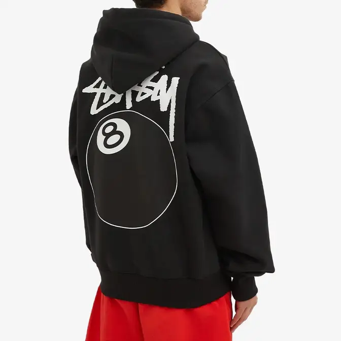 正規保証【美品・タグ付き】stussy 8 ball zip hood black トップス