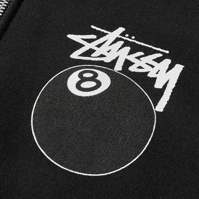 Stussy 8 Ball Zip Hoodie | Where To Buy | 1974760-blac | The Sole Supplier