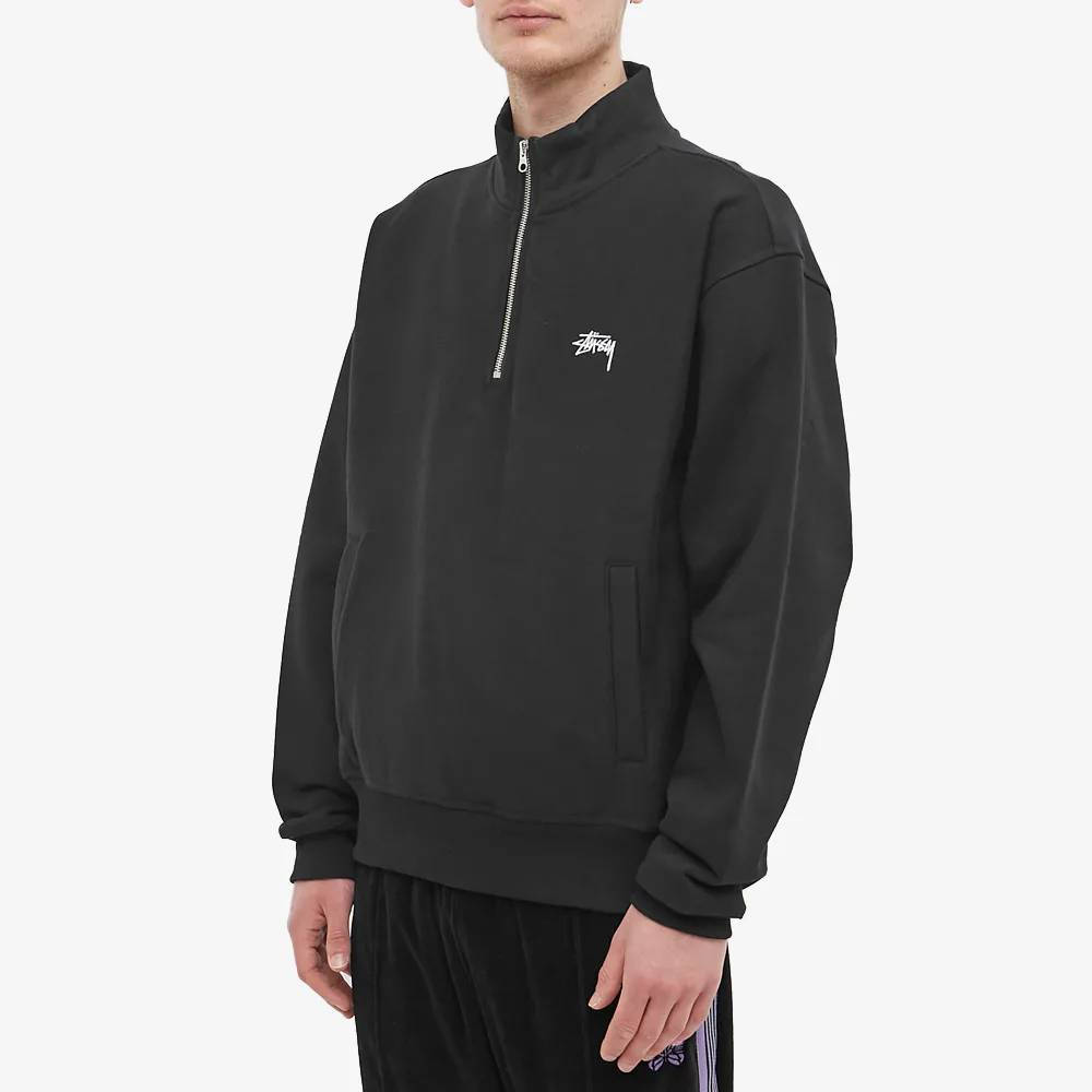 Stussy grey discount quarter zip