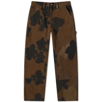 Stussy Floral Dye Work Pant | Where To Buy | 116547-brow | The