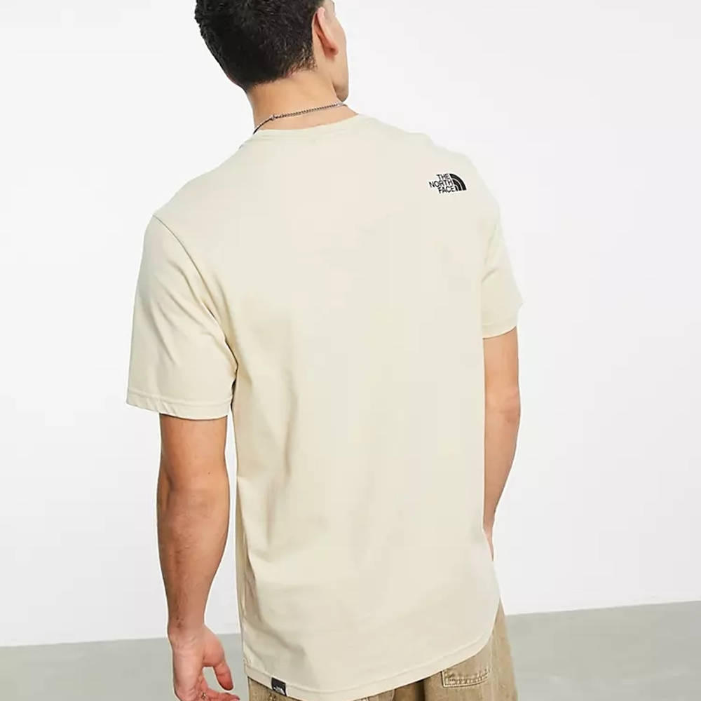 beige north face t shirt