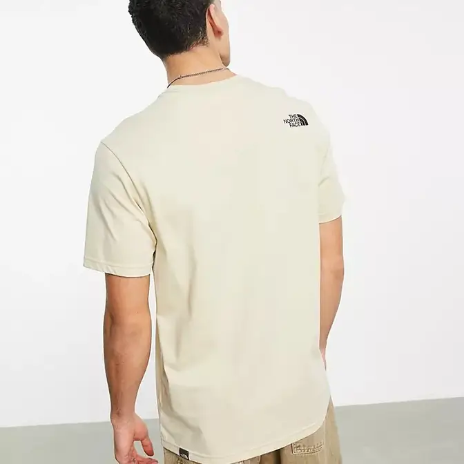 Beige north face hot sale t shirt