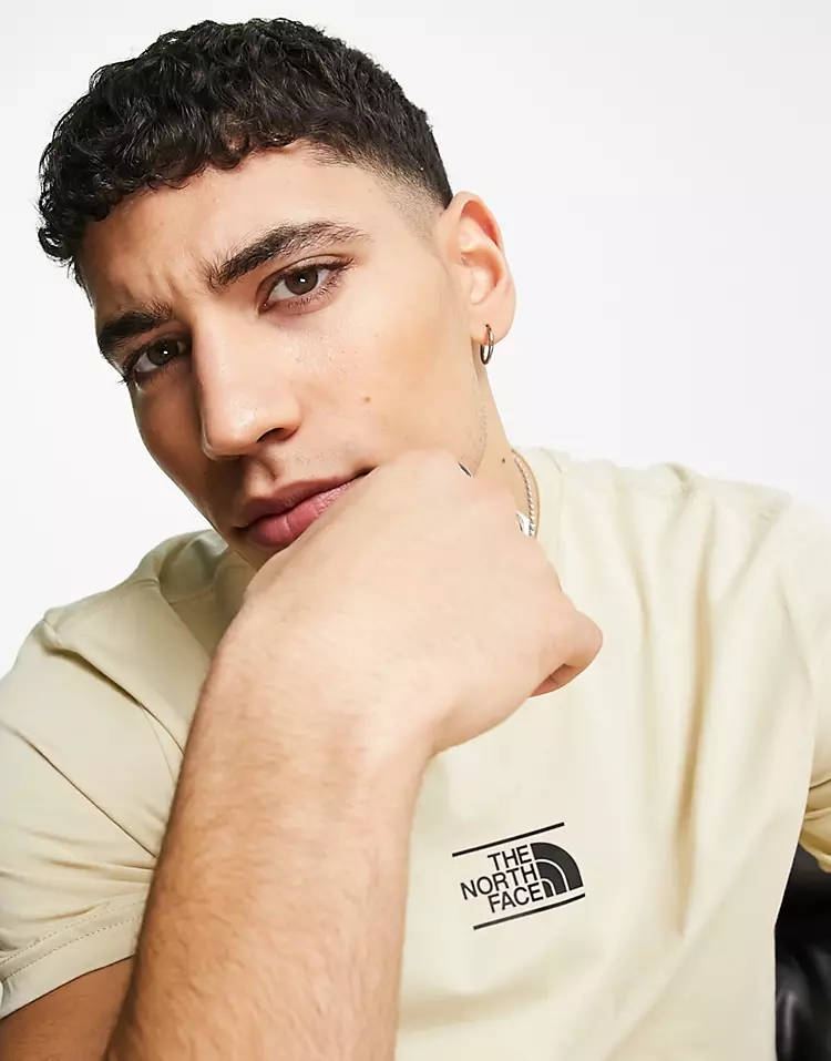 The North Face Dome At Center T-Shirt Beige Detail