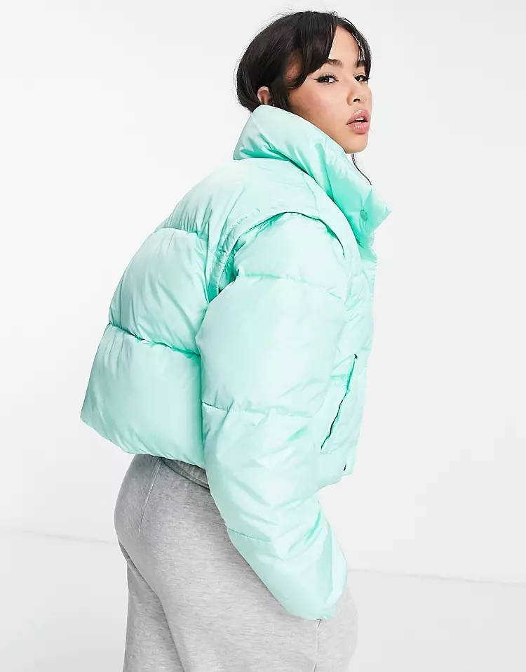 clear puffer jacket