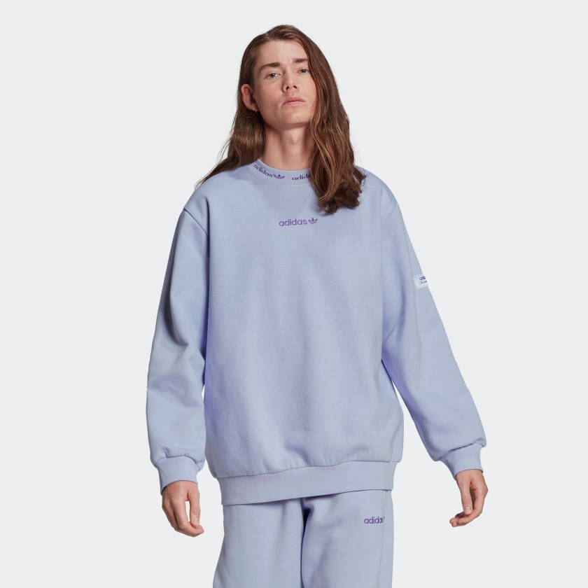 Trefoil_Linear_Crew_Sweatshirt_Purple_HM2663_21_model