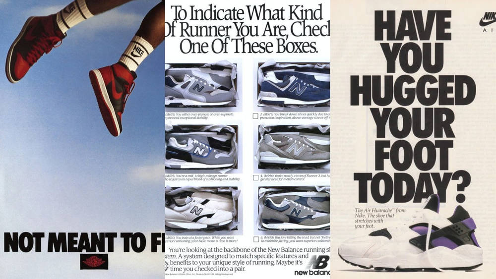Image via Nike/New Balance 5 Iconic Sneaker Adverts of the Past