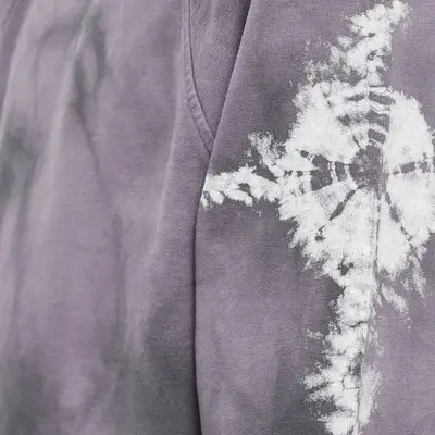 Acne Studios Farmy Pagan Tie Dye Sweatshirt Dusty Purple Detail
