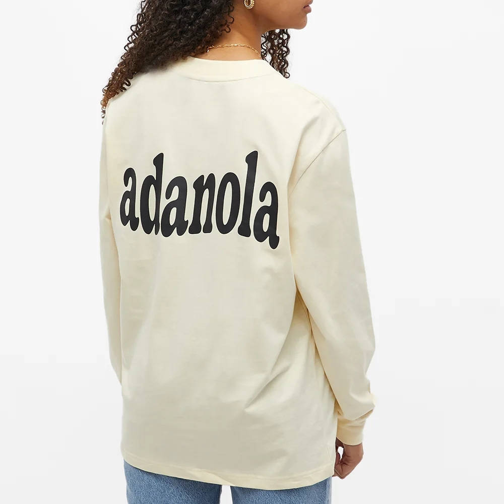 Adanola Long Sleeve Back Logo T-Shirt