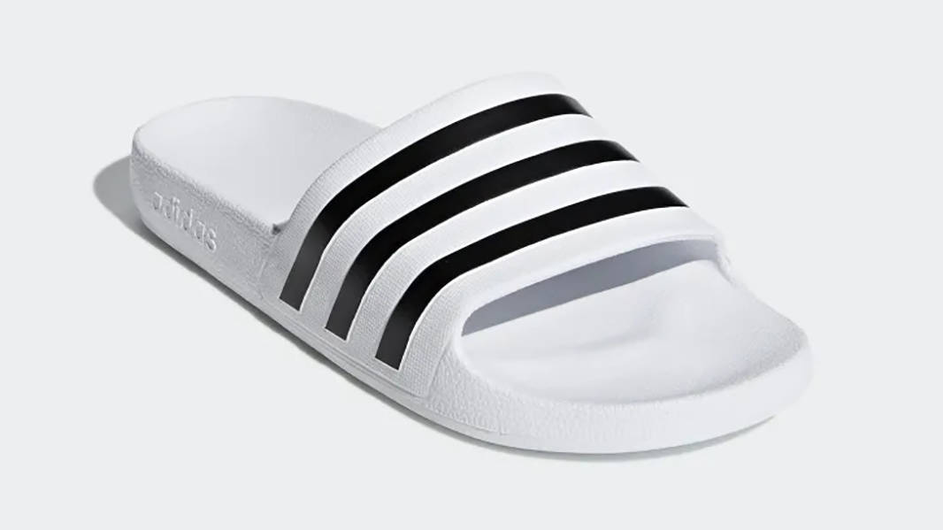 adidas Adilette Aqua White Black F35539 Side