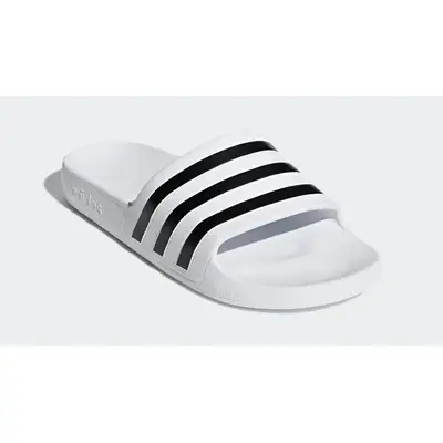 adidas Adilette Aqua White Black F35539 Side