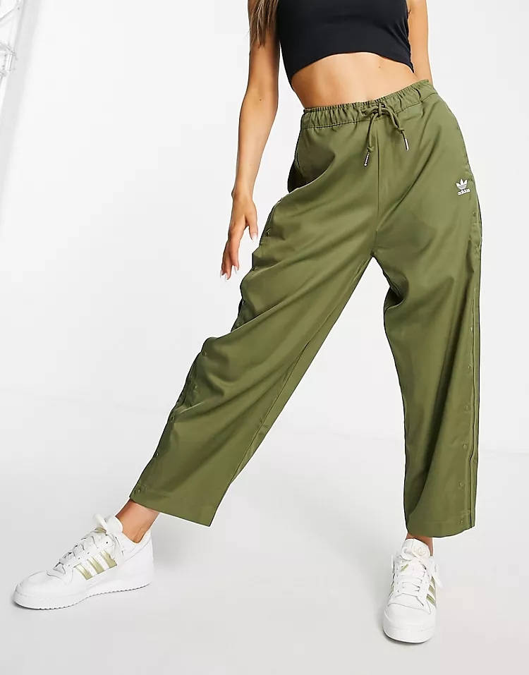 Khaki hot sale adidas pants