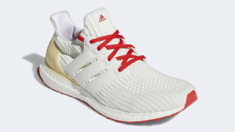 adidas Ultra Boost 4.0 DNA White Tint Red Front