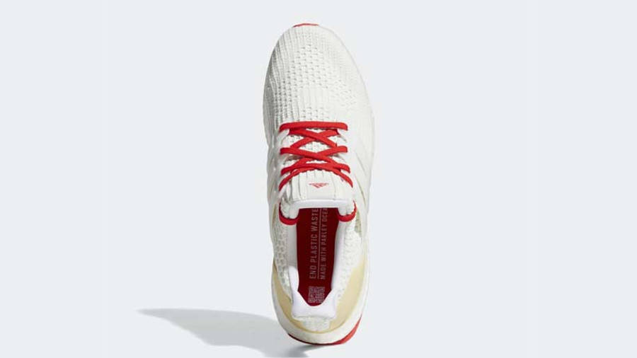 adidas Ultra Boost 4.0 DNA White Tint Red Middle