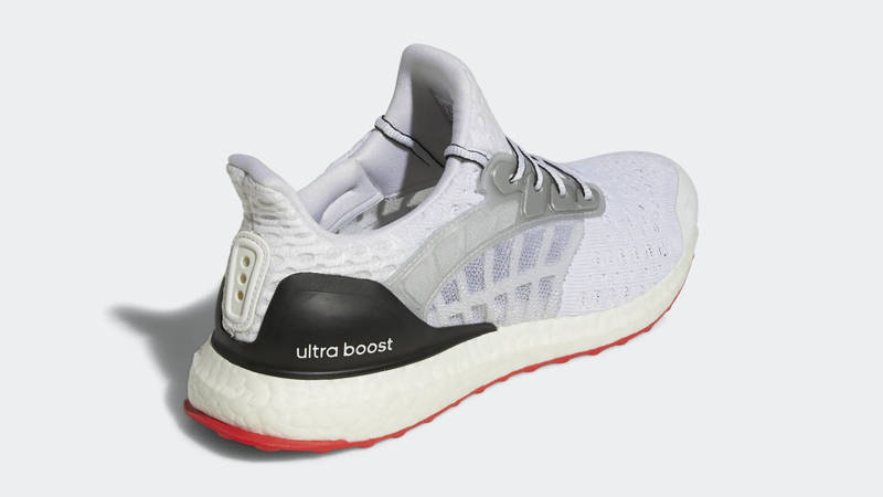 adidas Ultra Boost Clima Cool 2 DNA White Vivid Red Back