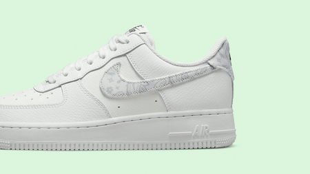 The Nike Air Force 1 "White Paisley" Updates The Classic Triple-White Makeup