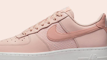 A Blush-Coloured Upper Decorates This Pretty Nike Air Force 1 A Blush-Coloured Upper Decorates This Pretty Nike Air Force 1