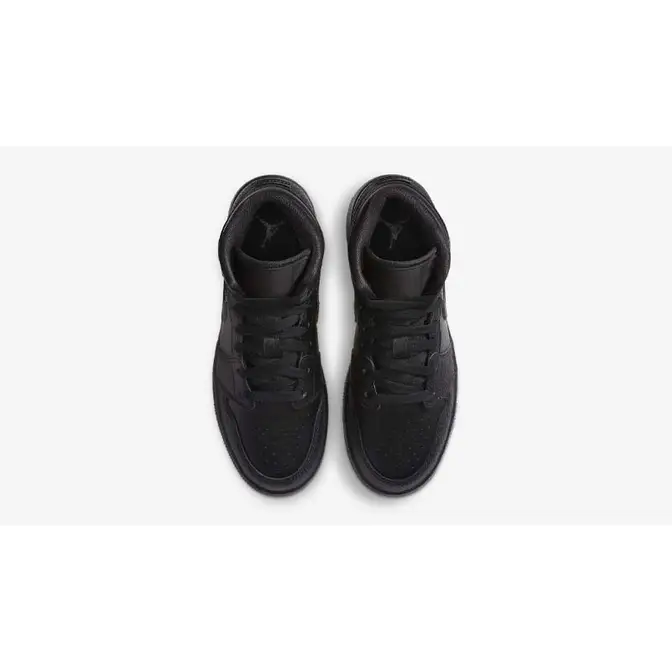 Jordan 1 mid triple black best sale