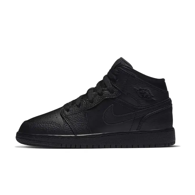 Air Jordan 1 Mid GS Triple Black Where To Buy 554725 091 The