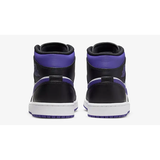 Air Jordan 1 Mid White Black Purple | Where To Buy | 554724-095 | The ...