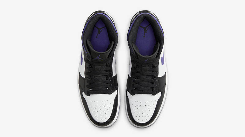 Air Jordan Mid White Black Purple Where To Buy 554724-095