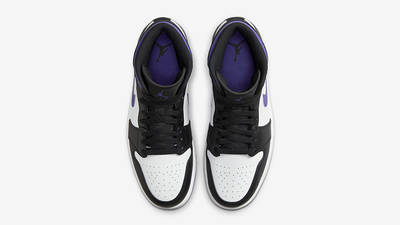 jordans white black and purple