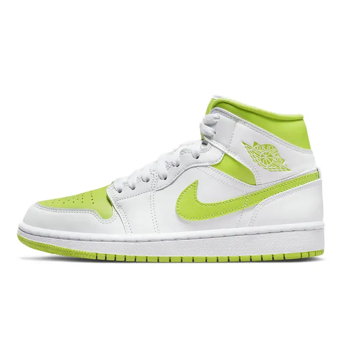 Lime green and white nikes hotsell