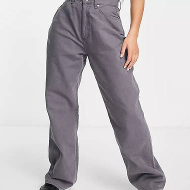 ASOS DESIGN Hourglass Wide Leg Dad Trousers