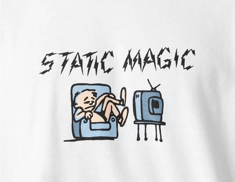 Carhartt WIP Static Magic Long Sleeve T-Shirt White Detail 2