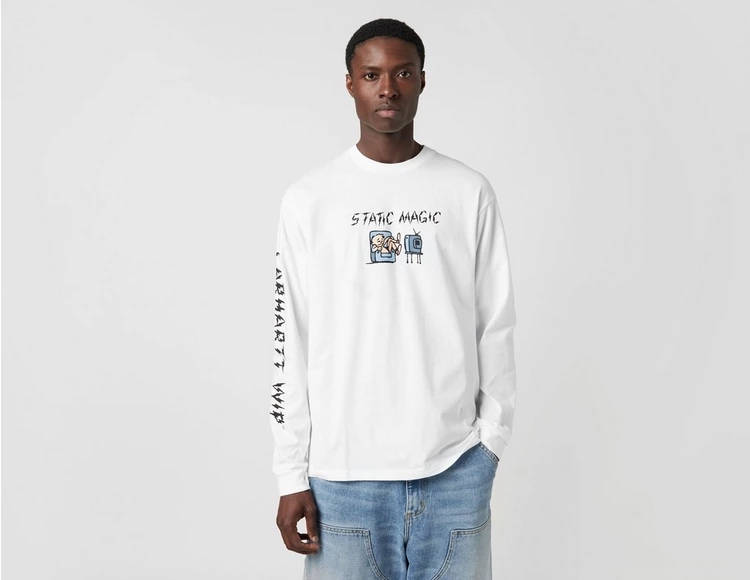 Carhartt WIP Static Magic Long Sleeve T-Shirt White