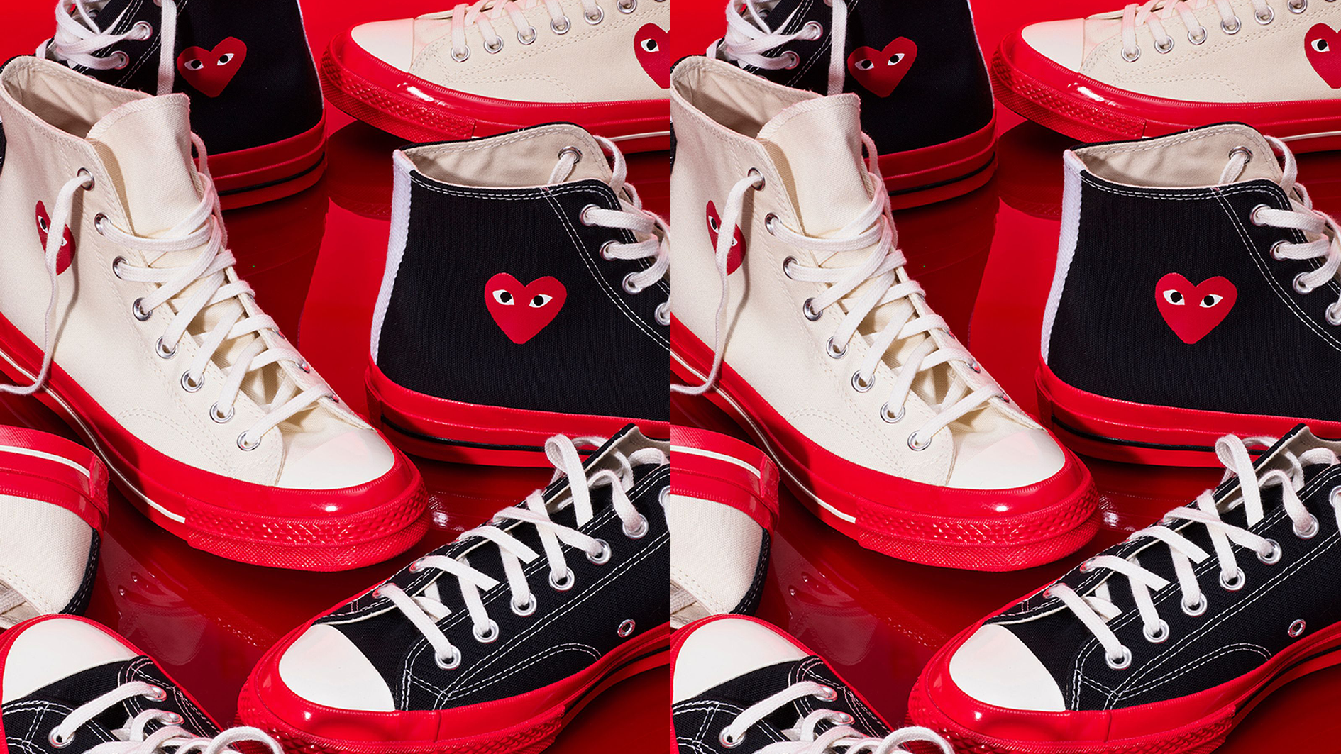 New Comme des Garçons PLAY x Converse Chuck 70s Are 