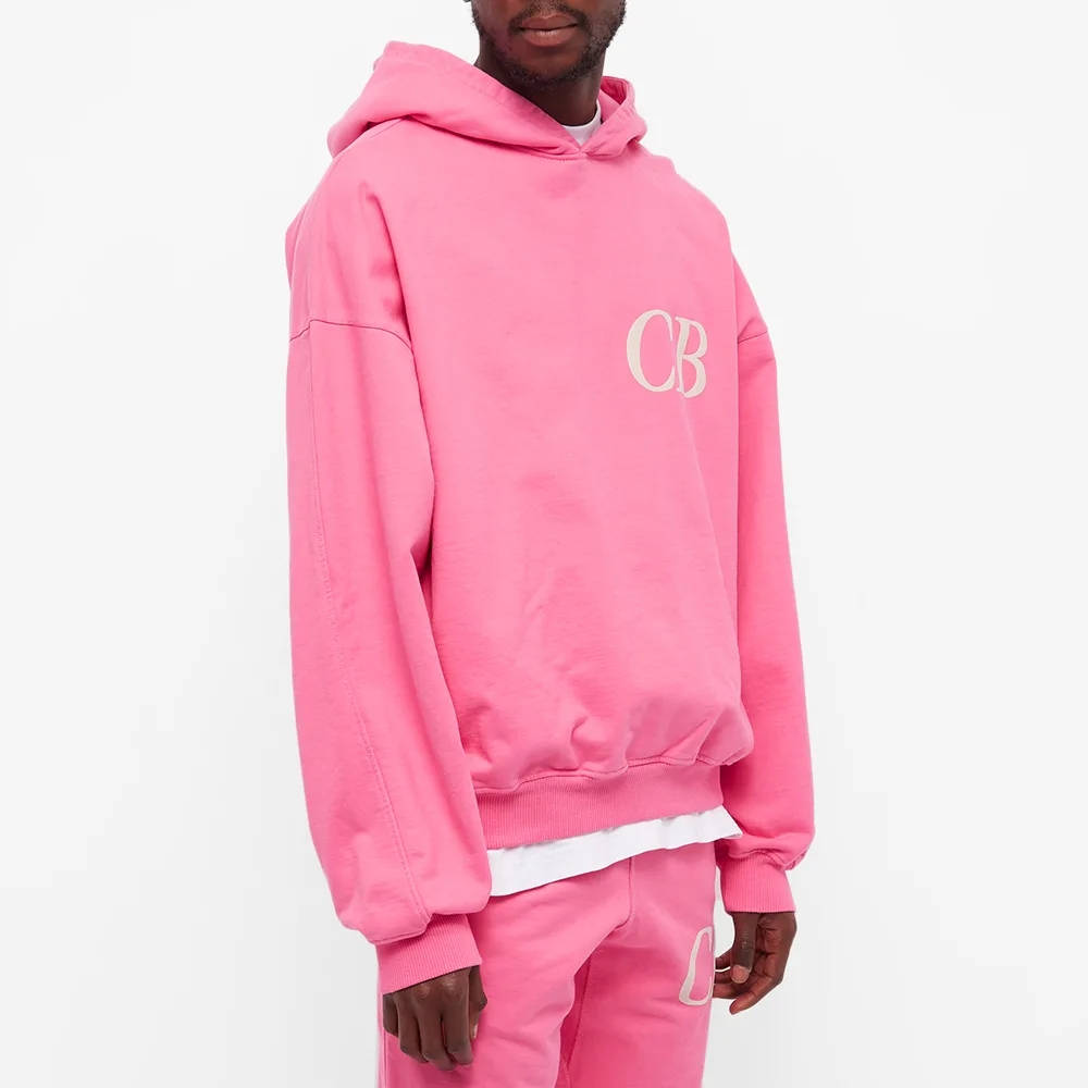Cole Buxton Italic Logo Hoodie - Pink 