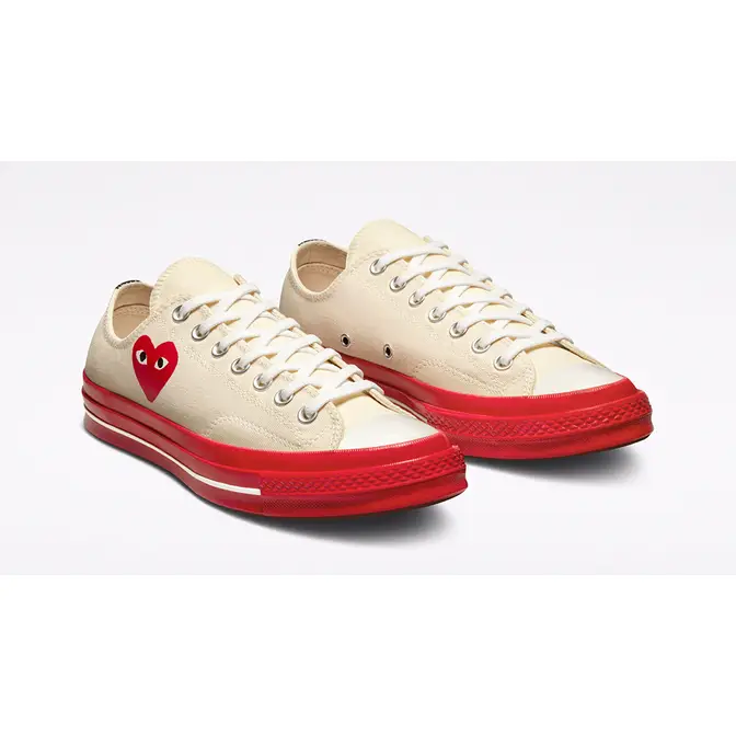 Comme des Garcons Play x Converse Chuck 70 Low White Red | Where To Buy ...