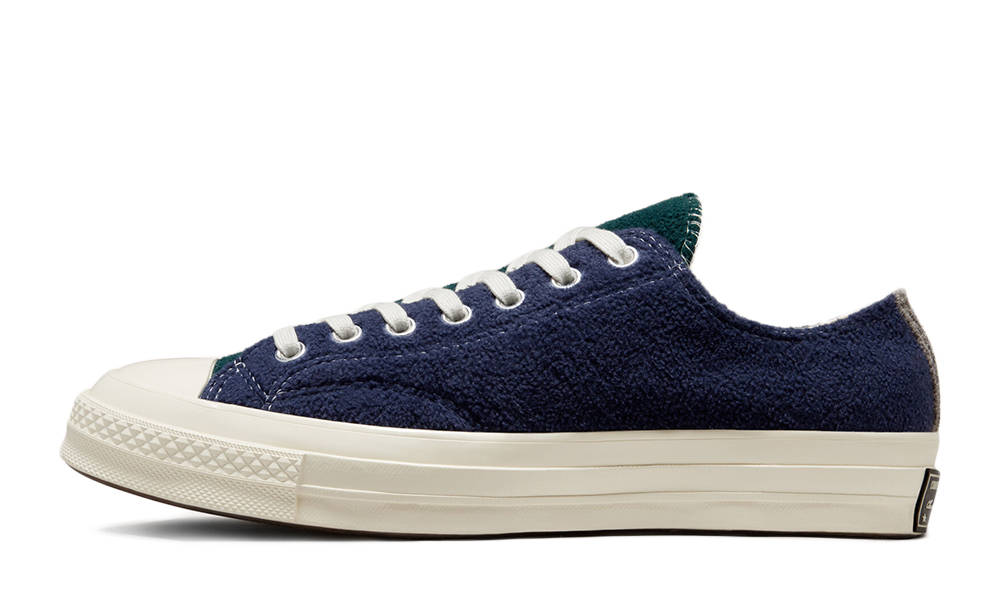 Converse Chuck 70 Renew Fleece Low Black Blue Green