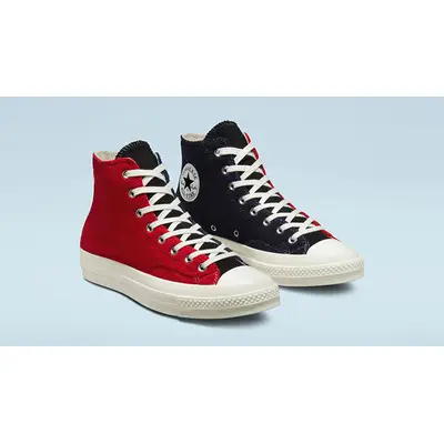 Converse blanche noir hot sale