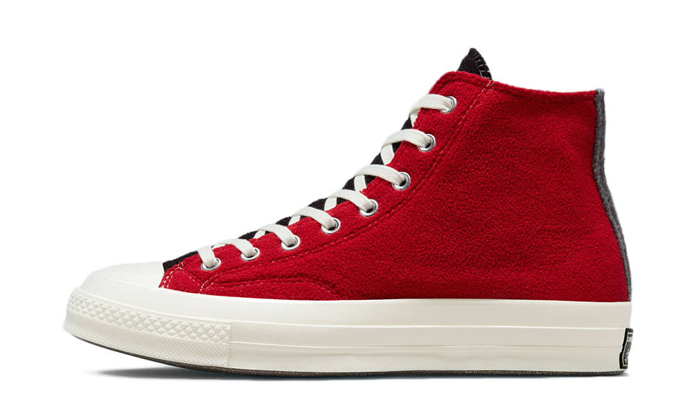 Converse Chuck 70 Renew Fleece High Red Blue Black 172267C