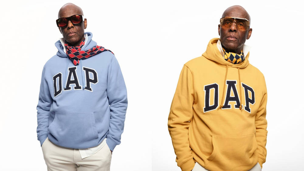 Image via GAP GAP x Dapper Dan Deliver Their Second Edition of "DAP GAP" Hoodies