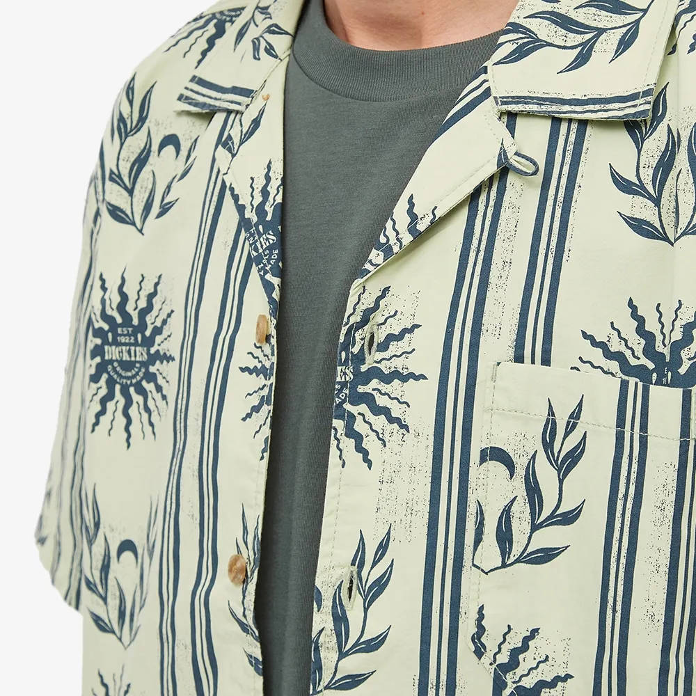 Dickies Kelso Vacation Shirt Celadon Green Detail