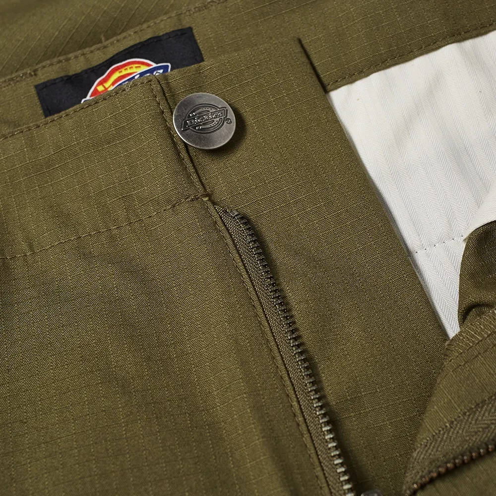 Dickies Millerville Cargo Shorts Military Green Detail 2