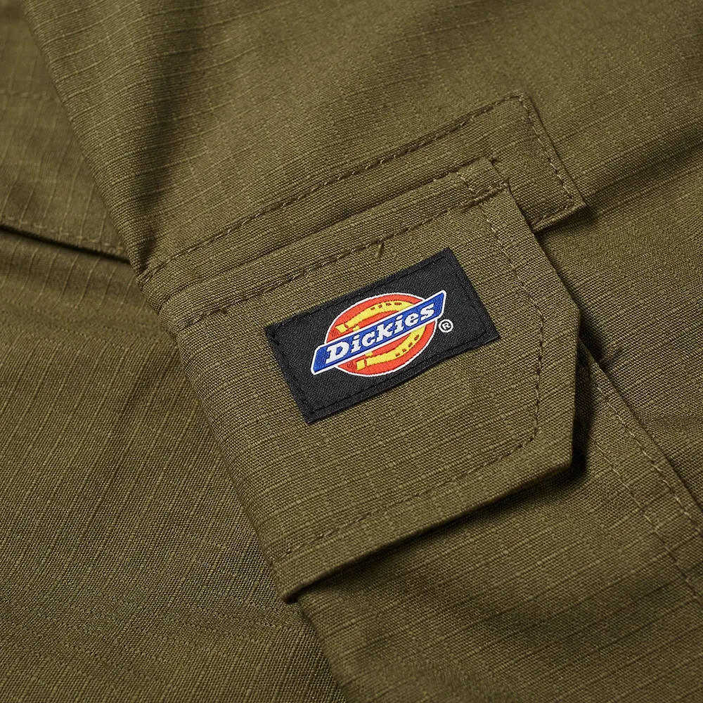 Dickies Millerville Cargo Shorts Military Green Detail
