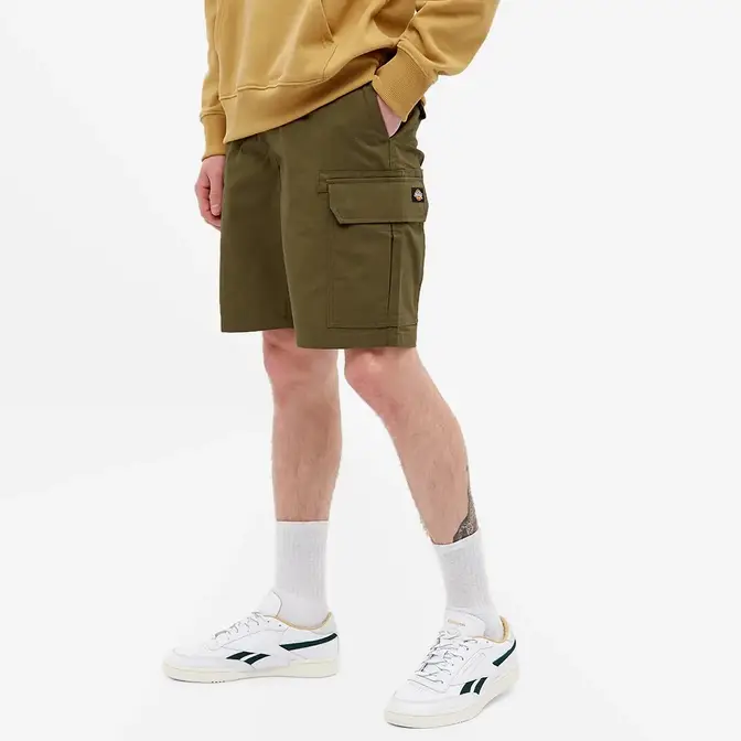 green combat shorts