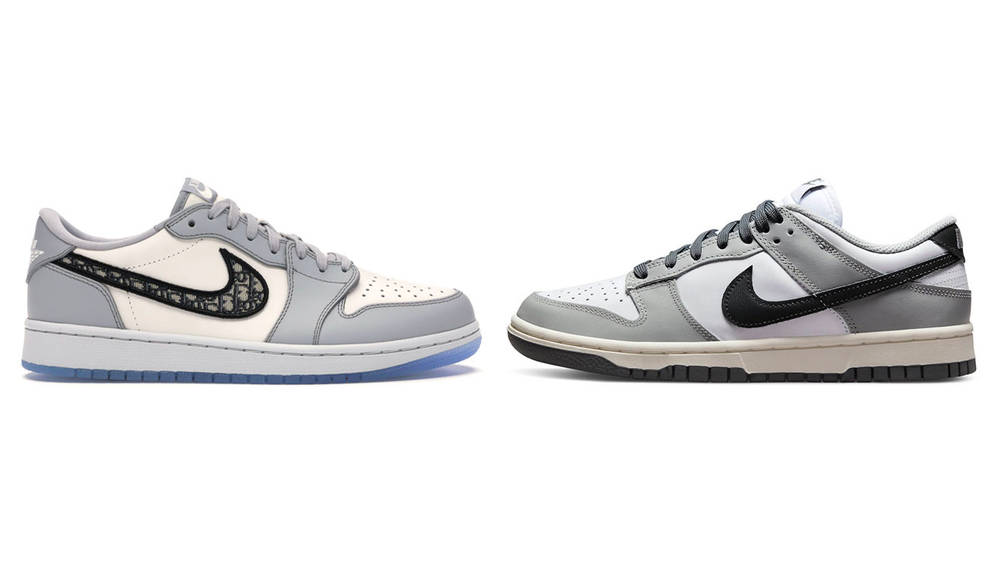 Image via Nike We're Getting Dior Vibes From the Nike Dunk Low "Light Smoke Grey"