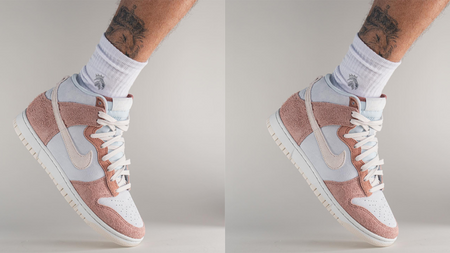 Get Up Close and Personal with the Nike Dunk High "Fossil Rose" Get Up Close and Personal with the Nike Dunk High "Fossil Rose"