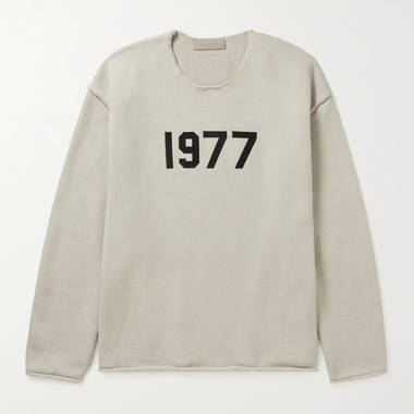Fear of God ESSENTIALS Logo-Appliqued Knitted Sweater