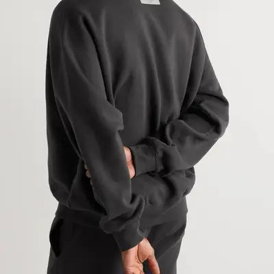 Essentials Black Pullover Mock Neck Sweatshirt Essentials