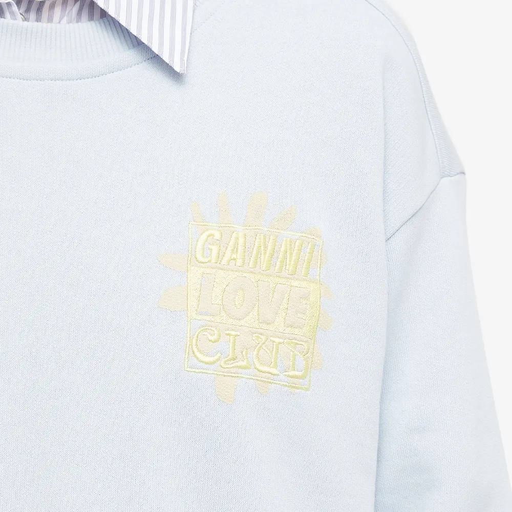 GANNI Love Club Crew Neck Sweatshirt