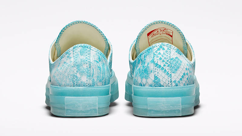 GOLF WANG x Converse Chuck 70 Snakeskin Low Blue Topaz 173190C Back