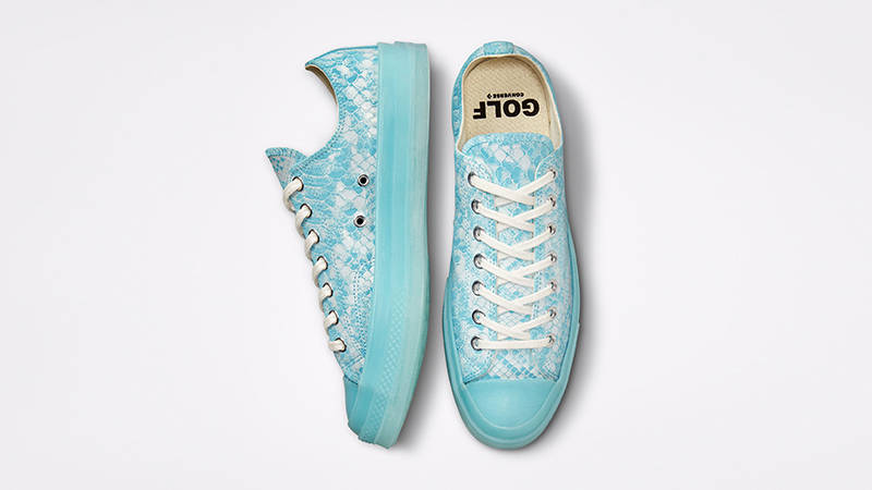 GOLF WANG x Converse Chuck 70 Snakeskin Low Blue Topaz 173190C Top