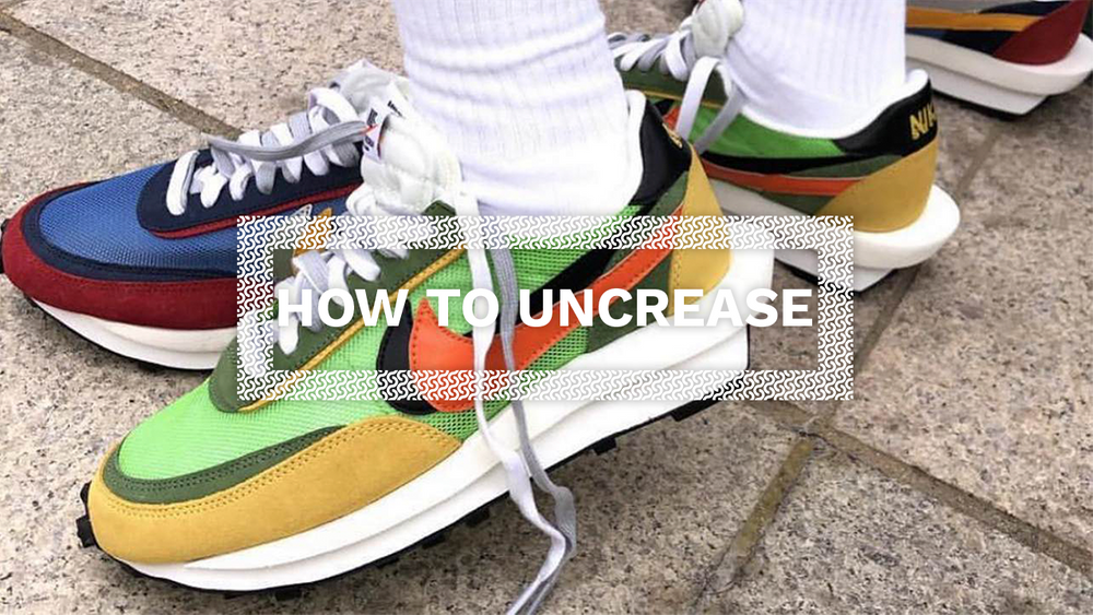 how to uncrease sneakers